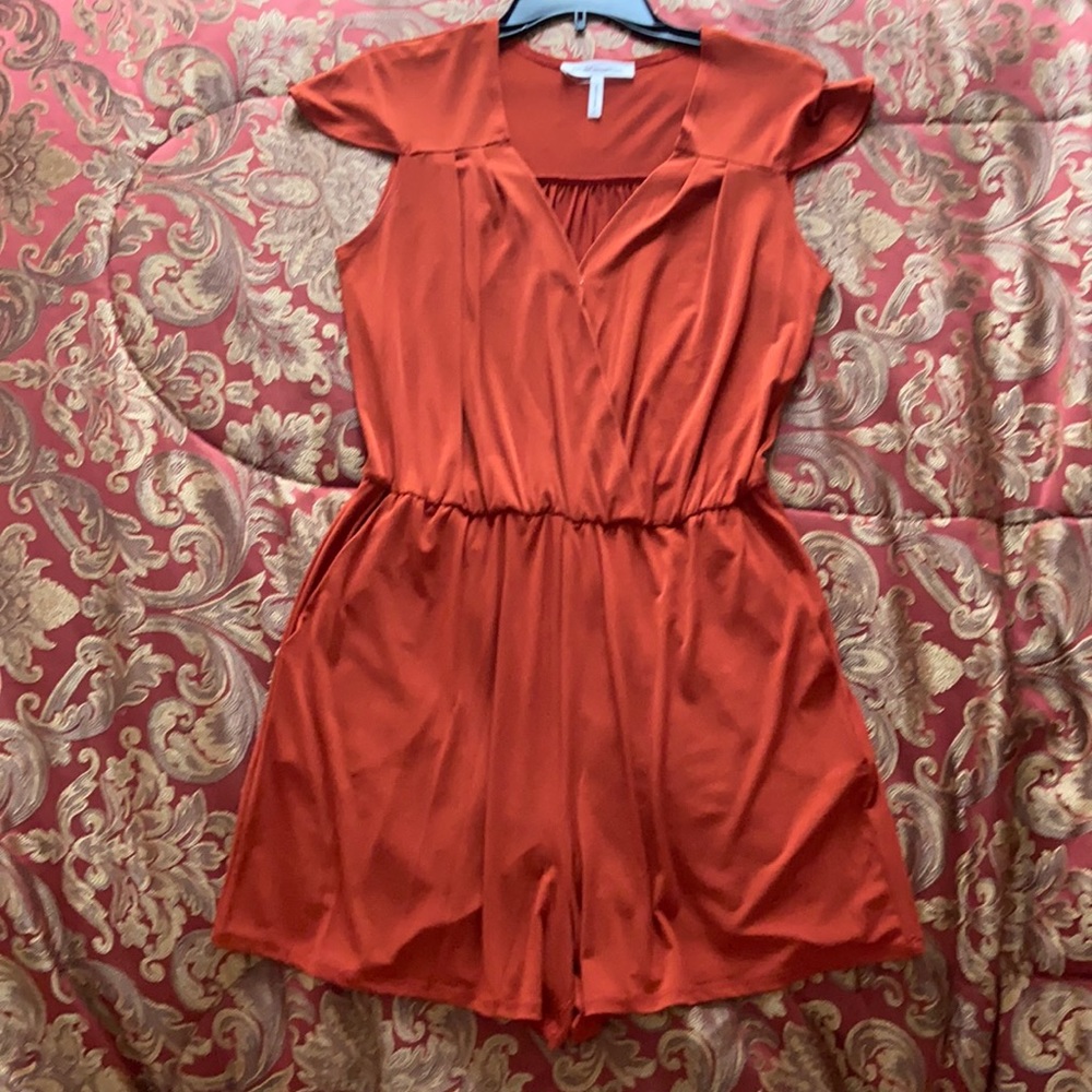 BCBG Romper in the most beautiful russ color.